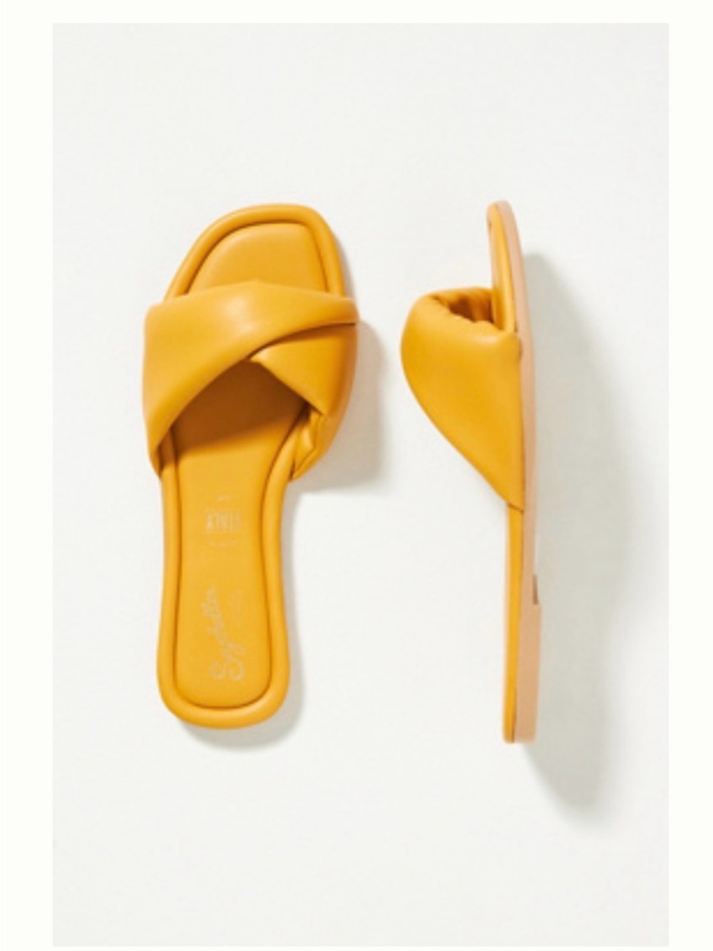 Seychelles Breath of Fresh Air Sandals in Dark Yellow
